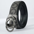 High Quality 3.4cm Leather Business Men High-Quality Designer Male Buckle Strap Jeans Accessory