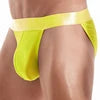 For Fashion Solid Color Men's Underwear Sexy Low Waist High Slit Boxer Briefs Breathable Mesh Material Quick Dry Plus Size