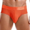 For Fashion Solid Color Men's Underwear Sexy Low Waist High Slit Boxer Briefs Breathable Mesh Material Quick Dry Plus Size