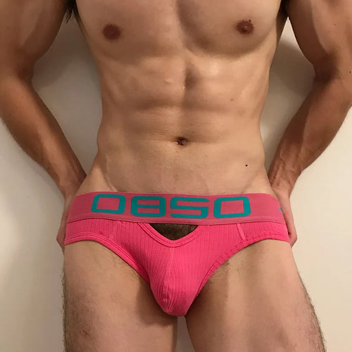 CHSM- BS3513  Triangle Men's Underwear  Low Waist Underpants Letter Print Breathable Summer Fashion Sports Cotton Sexy  Briefs
