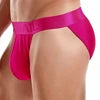 For Fashion Solid Color Men's Underwear Sexy Low Waist High Slit Boxer Briefs Breathable Mesh Material Quick Dry Plus Size