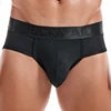 For Fashion Solid Color Men's Underwear Sexy Low Waist High Slit Boxer Briefs Breathable Mesh Material Quick Dry Plus Size