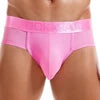 For Fashion Solid Color Men's Underwear Sexy Low Waist High Slit Boxer Briefs Breathable Mesh Material Quick Dry Plus Size