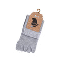 Unisex Toe Socks Men and Women Five Fingers Socks Breathable Cotton Socks Sports Running Solid Color Black White Grey happy Soks
