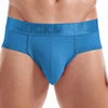 For Fashion Solid Color Men's Underwear Sexy Low Waist High Slit Boxer Briefs Breathable Mesh Material Quick Dry Plus Size