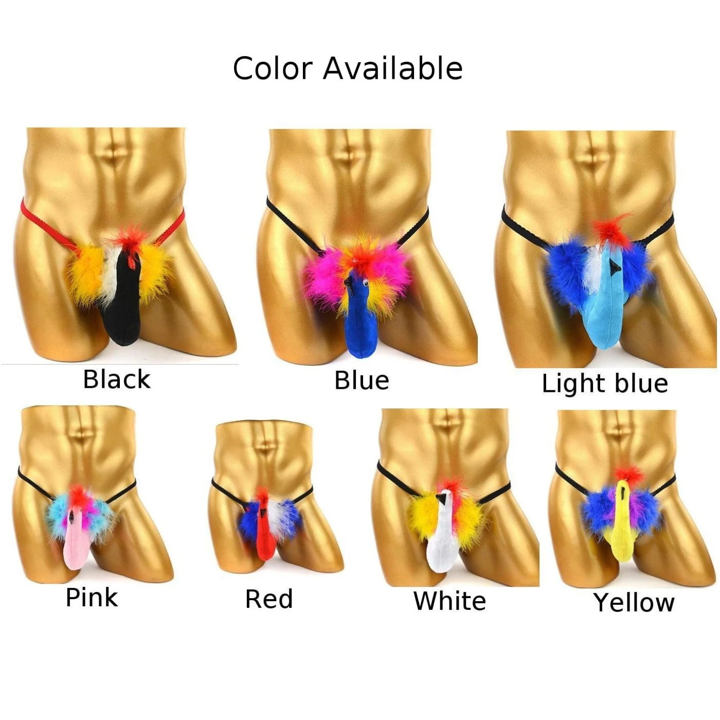 Men's Thongs Briefs Underwear Sissy Gay T Back Breathable Elephant Nose G-String Jockstrap Lingerie Panties Pouch Underpants