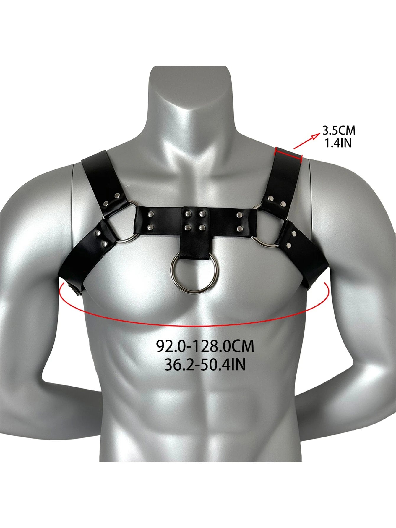 Men Sexy PU Leather Chest Harness Fashion Punk Street Style Body Belt Male Nightclub Party Costume Erotic Lingerie Accessory