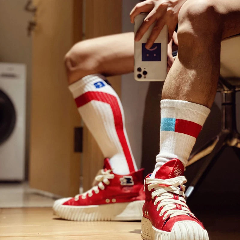 Socks Fashion Calcetines Hombre Meias High Tube Socks For Men Cotton Basketball Ropa De Hombre Sport Socks