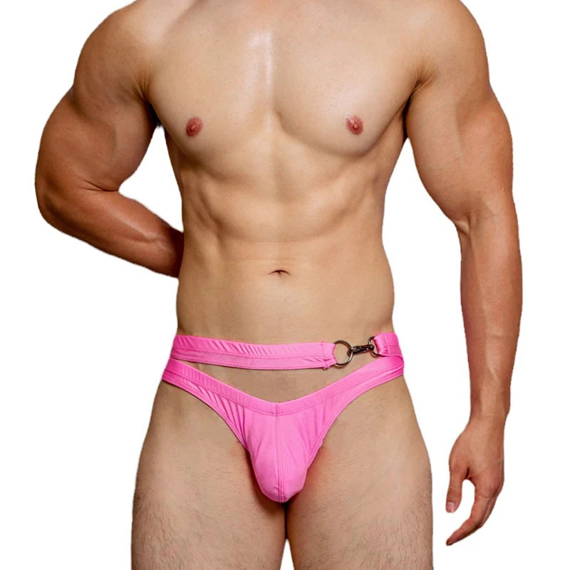 Man’s Underwear Cuecas Masculinas Double Layer Men‘s Swimming Trunks Gay Ropa Interior Hombre Tie Men’s Underpants Personality