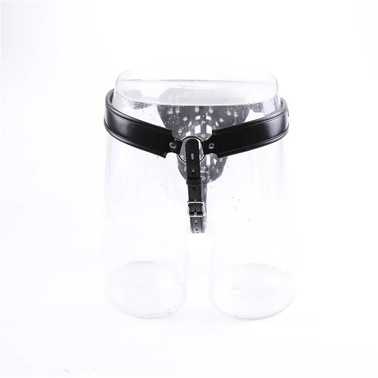 Sex Toys Gay Mens Open Butt Pentis Lingerie PU Leather Sissy Pouch Man Jockstraps G-string Underwear Underpants with Locks