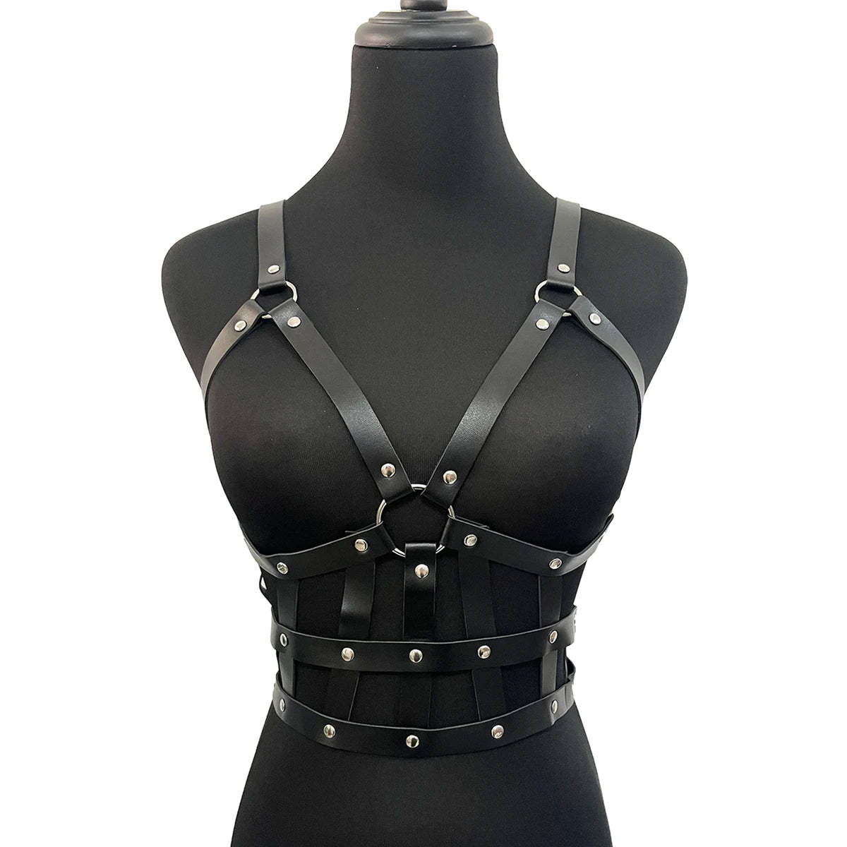 Sexy Chest Harness Leather Lingerie Erotic Body Harness Women Mature Suspenders Garter Belt Bdsm Harness Fetish Underwear Bondag
