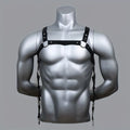 Leather Men Body Restraint Leather Shoulder Harness Belt Straps Suspenders Braces Armor Costume Sexual Male Lingerie Punk Gothic