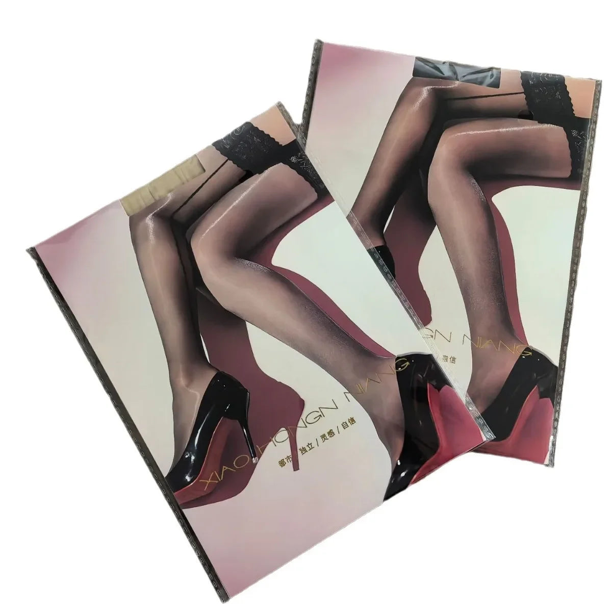 Sexy Men Oil Shiny High Stockings Back Vertical Line Glossy Stocking Sexy Tight Shaping Elastic Stockings Over knee Plus Size