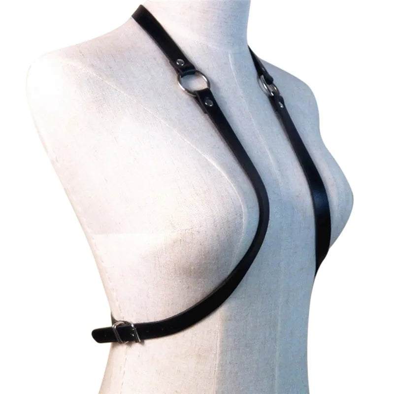 Sexy Women Men Adjustable Leather Body Chest Harness Belt Punk Fancy Costume Leisure Straps