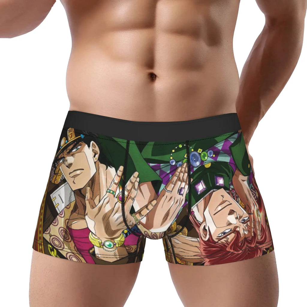 JoJo's Bizarre Adventure Underpants Homme Panties Man Underwear JoJo Comfortable Shorts Boxer Briefs
