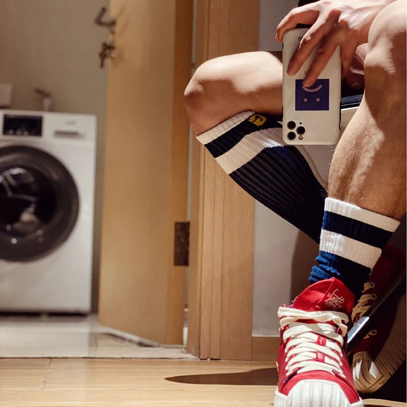 Socks Fashion Calcetines Hombre Meias High Tube Socks For Men Cotton Basketball Ropa De Hombre Sport Socks