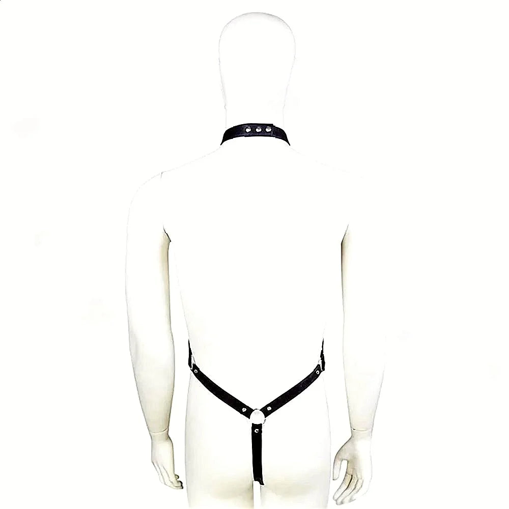 Gay Rave Harness Male Leather Chest Crossed Sexy Lingerie For Men Adult Sex Toys Full Body Bondage Clothes Sexy Party Clubwear