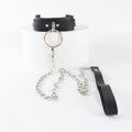 Leather Male Collar Neck Collar Punk Gothic Chain Traction Rope Gay Lothing Handmade Adjustable Accessorie