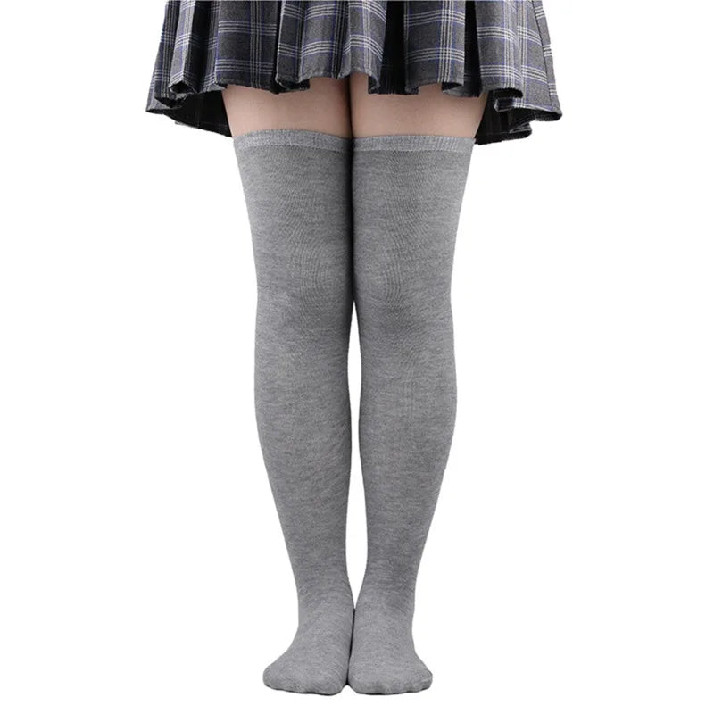 1Pair Striped Long Socks Women Sexy Over Knee Thigh High Socks Over The Knee Stockings Ladies Girls Warm Long Tube Socks ﻿