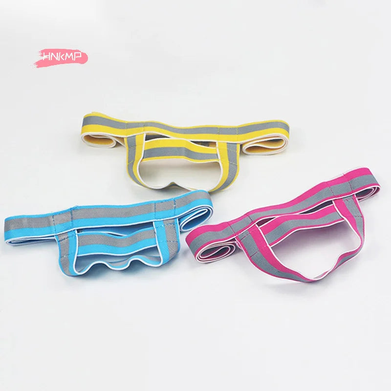 Men's Sexy G-String Lingerie with Delay Sex Cockring U Pouch Jockstrap Thongs Male Bikini Underwear Penis Shaper for Gay