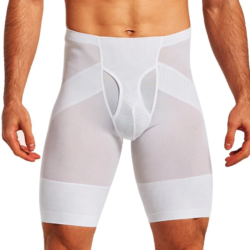 Muscle Men Fitness Pants Gym Sports Short Pants Sportswear Male Jogging Elastic Compression Tights Gym Leggings Mesh Shorts