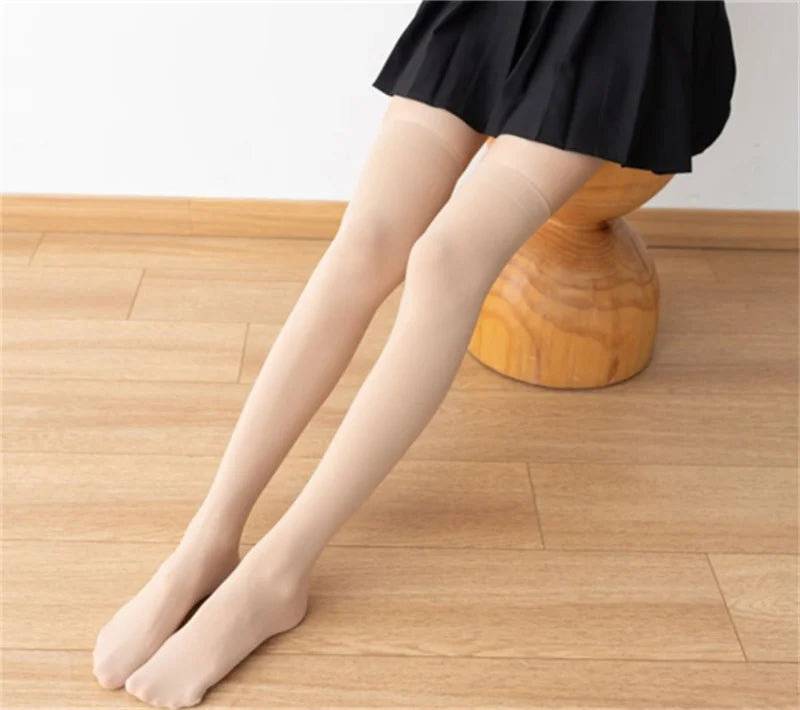 Sexy Black White Long Socks Women Over Knee Thigh High Socks Over The Knee Stockings For Ladies Girls Warm Knee Socks