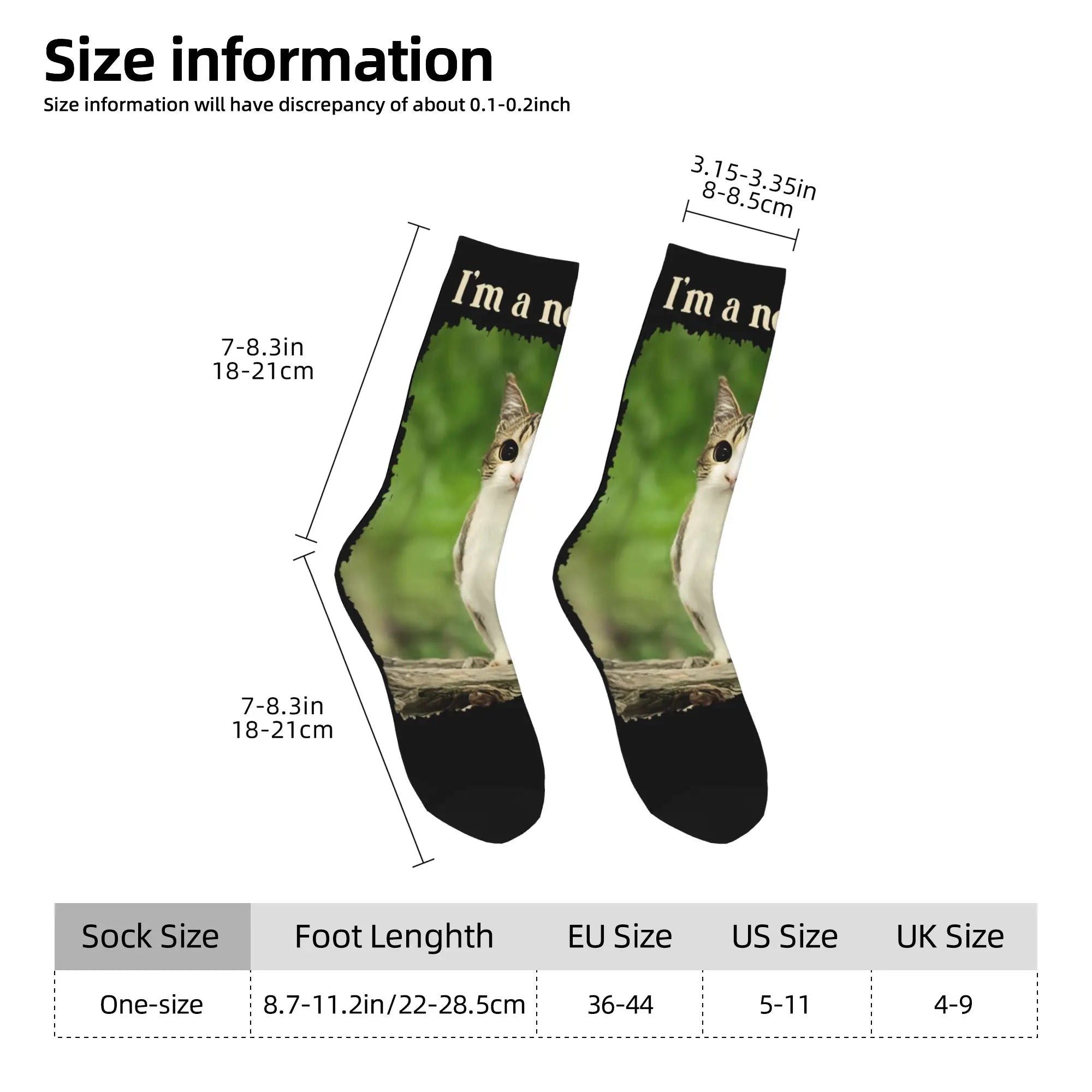 Unisex Men Socks Funny Meowl Meme Cat Owl Meme Brainrot Gen Stockings Winter Harajuku High Quality Socks Sports Anti Skid Socks