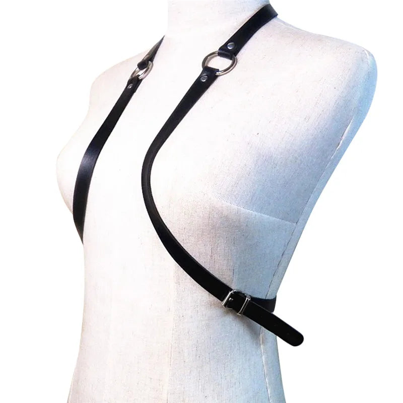 Sexy Women Men Adjustable Leather Body Chest Harness Belt Punk Fancy Costume Leisure Straps