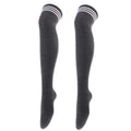 1Pair Striped Long Socks Women Sexy Over Knee Thigh High Socks Over The Knee Stockings Ladies Girls Warm Long Tube Socks ﻿
