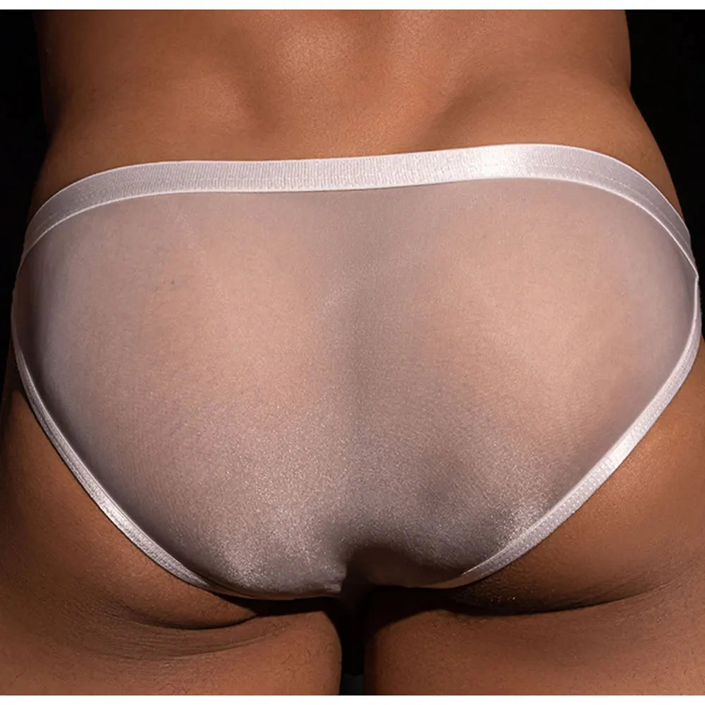 Men's Panties Mini Briefs Sexy U Convex Bulge Pouch Sheer See Through Thong Slip Man Underwear Low Waist Porn Gay Wear Underpant