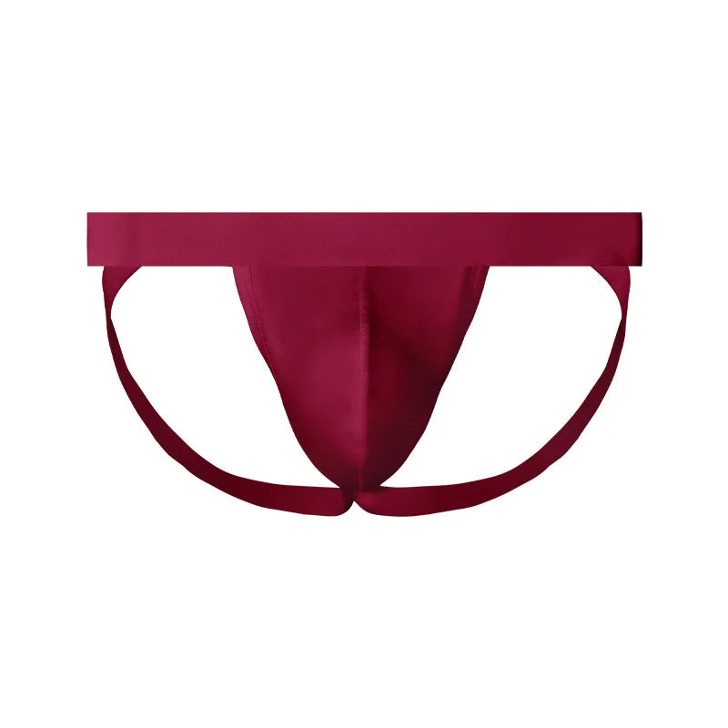 Jockstrap Thongs Mens Sexy Pouch Bag Underwear Low Rise Lingerie Man Convex Pouch G String Hollow Elastic Men Panties Sleepwear