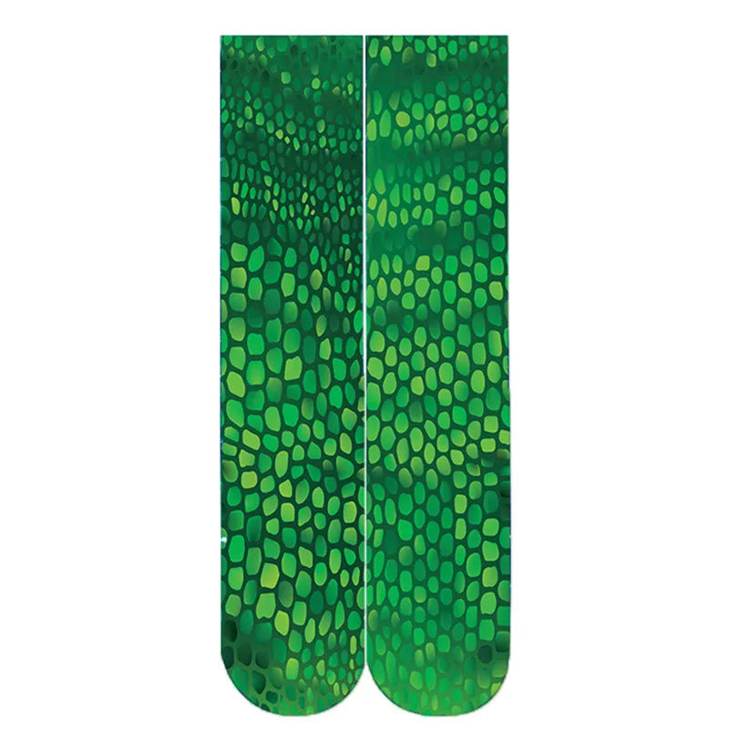 New sexy leopard pattern novelty socks men's fashion home socks women Harajuku happy cartoon 3D printing student play socks