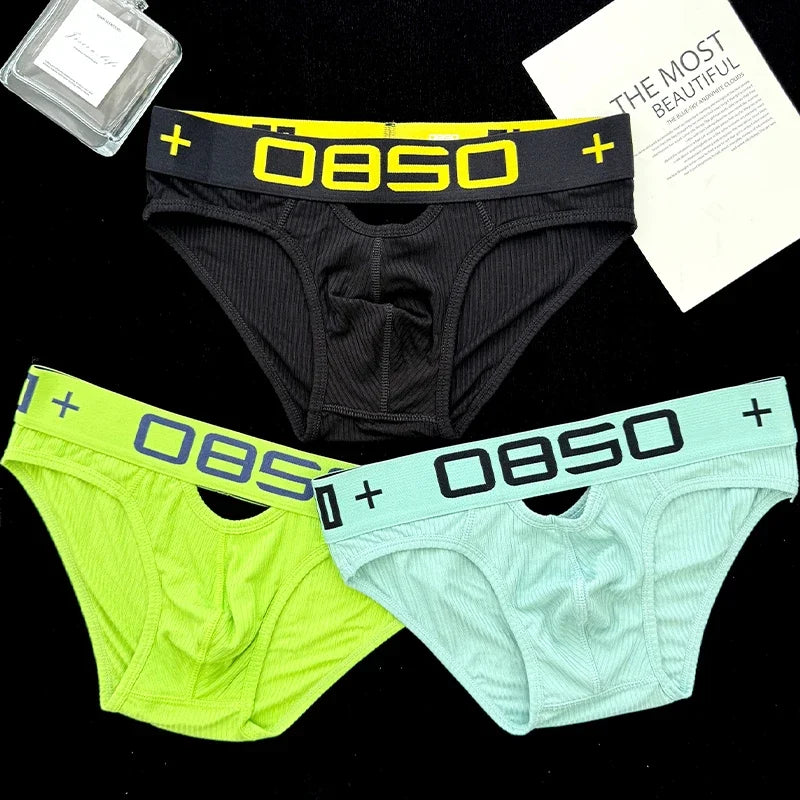 Cotton Breathable Men Underwear Briefs Bikini Men Sissy Low Waist Briefs Underpants Mens Trunks Panties
