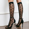 European Short Hosiery Sexy Lover Black White Red Color Mesh Socks Women's Underwear New Breathable Comfortable Net Socks