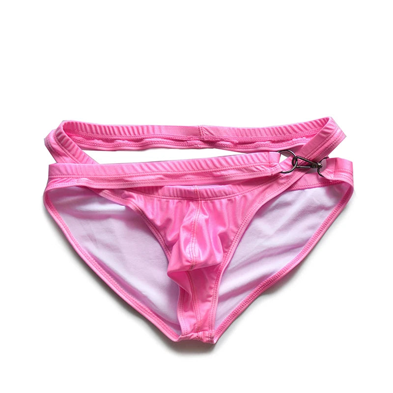 Man’s Underwear Cuecas Masculinas Double Layer Men‘s Swimming Trunks Gay Ropa Interior Hombre Tie Men’s Underpants Personality