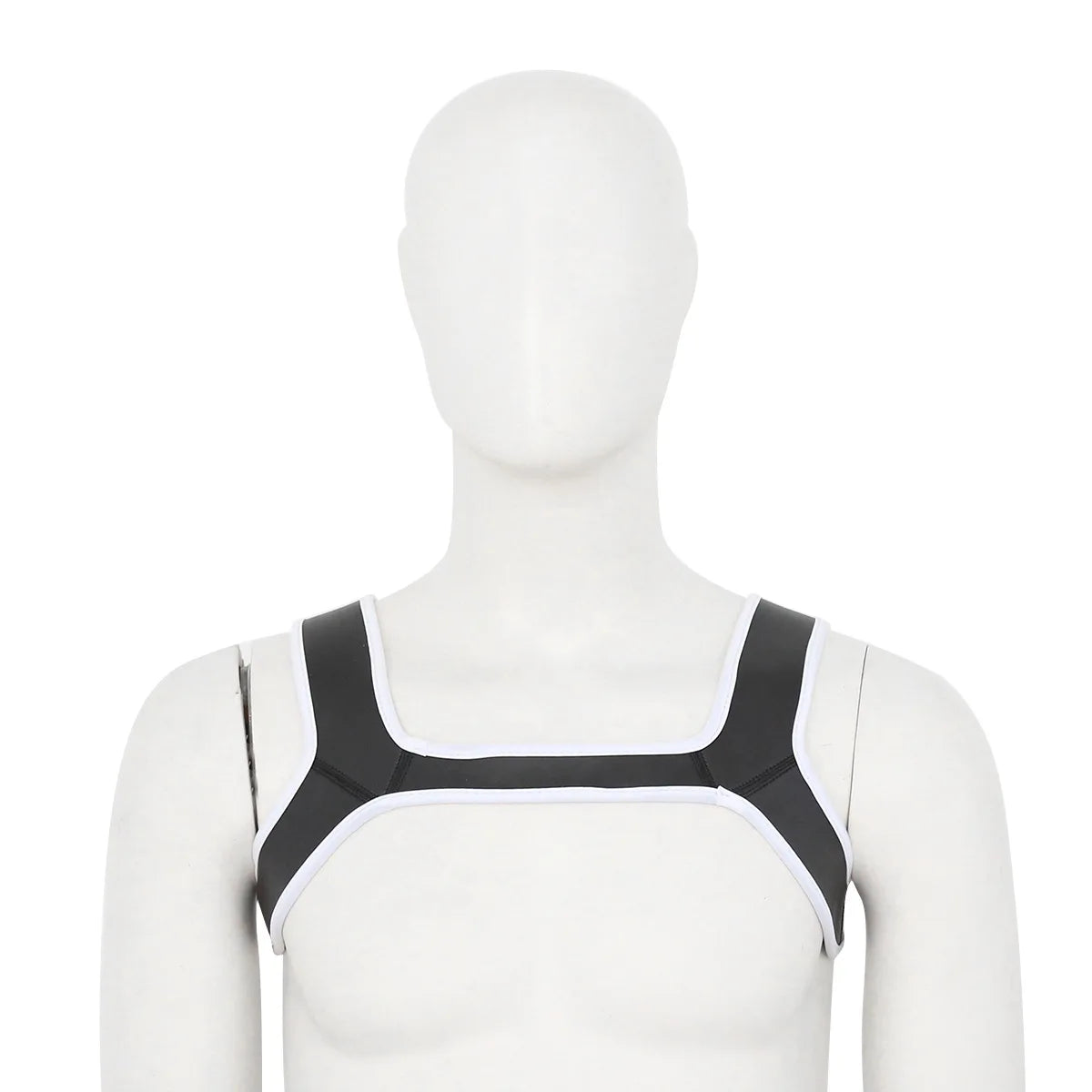 Sexy Men Chest Harness Neoprene Double Shoulder Straps for Carnival Party Caostume Accessories Strap Punk Men Chest Harness Belt