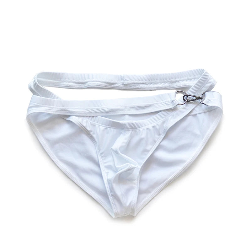 Man’s Underwear Cuecas Masculinas Double Layer Men‘s Swimming Trunks Gay Ropa Interior Hombre Tie Men’s Underpants Personality