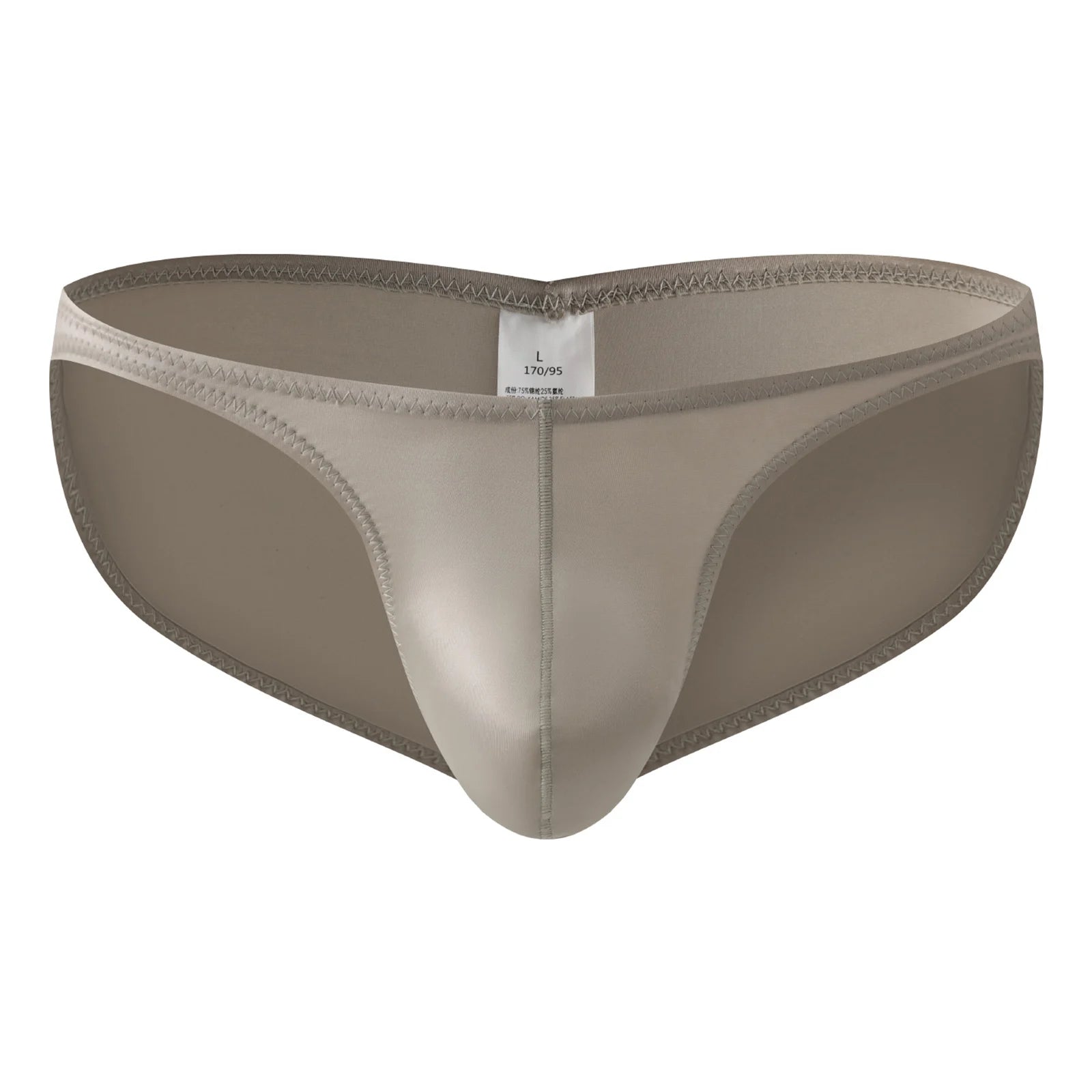 Men Smooth Satin Briefs Bikini Sexy Bulge Pouch Underwear Shiny Mini Panties Butt-lifting Low Waist Soft Fashion Underpants