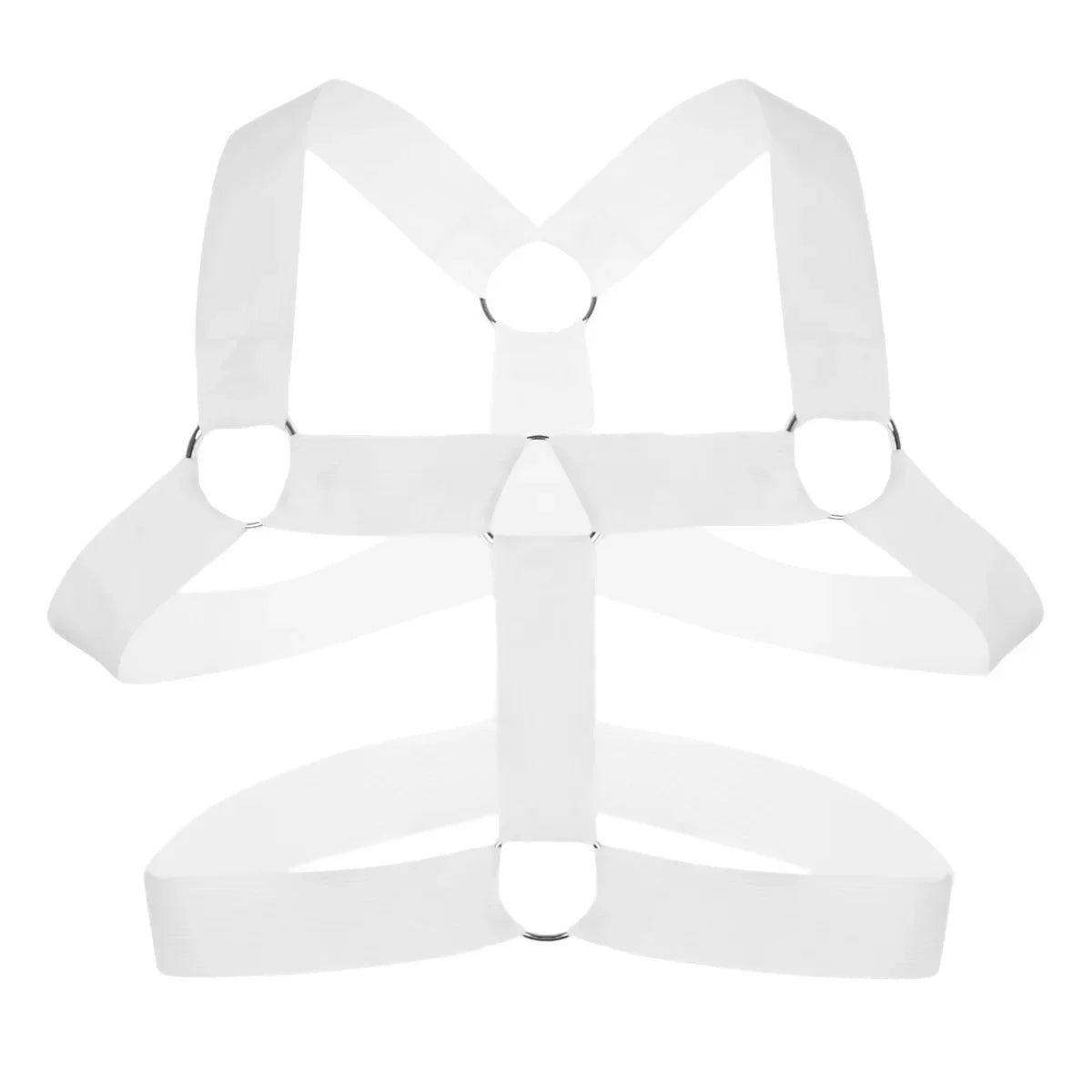 Harness Men Strap Costume Man Sexy Shoulder Bondage Fetish Chest Lingerie Metal Ring BDSM Elastic Belt Erotic Hombre Hollow Out