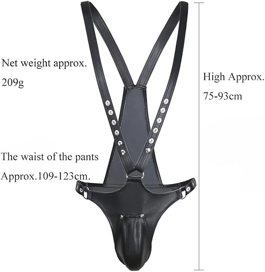 Male harness Underwear Thong Sexy Lingerie Costume Body Straps Leather Fierce man Thongs Clubwear