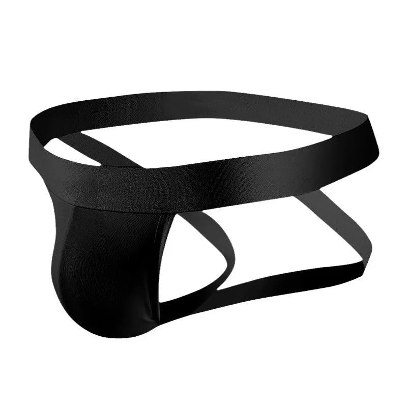 Jockstrap Thongs Mens Sexy Pouch Bag Underwear Low Rise Lingerie Man Convex Pouch G String Hollow Elastic Men Panties Sleepwear