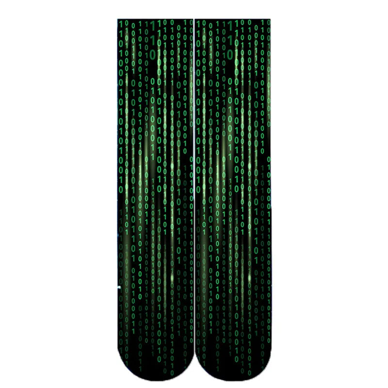New sexy leopard pattern novelty socks men's fashion home socks women Harajuku happy cartoon 3D printing student play socks