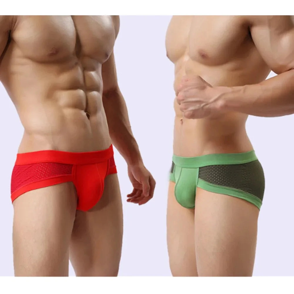 1PC Sexy Men Briefs Underwear Mens Panties Modal Ropa Interior Hombre Slip Male Calzoncillos Breathable U Bulge Pouch Underpants