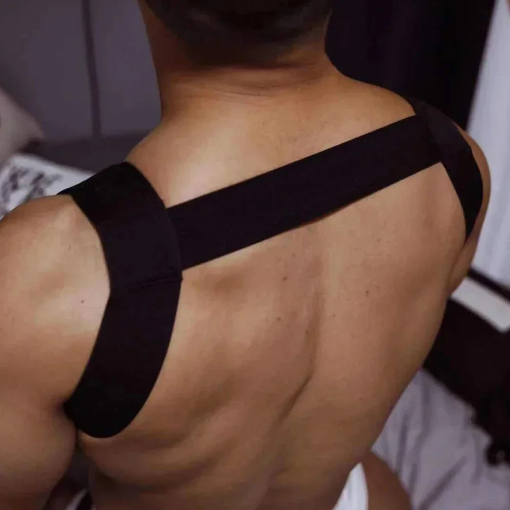 Adult Male Bondage Set Harness for Man Sexy Elastic Lingerie Chest Cage Straps with Hollow Out Belts Gay Clothing Sex Costume