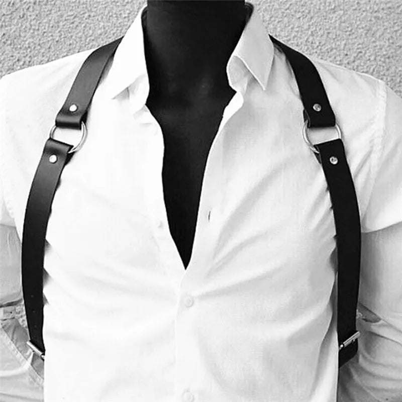 Sexy Women Men Adjustable Leather Body Chest Harness Belt Punk Fancy Costume Leisure Straps