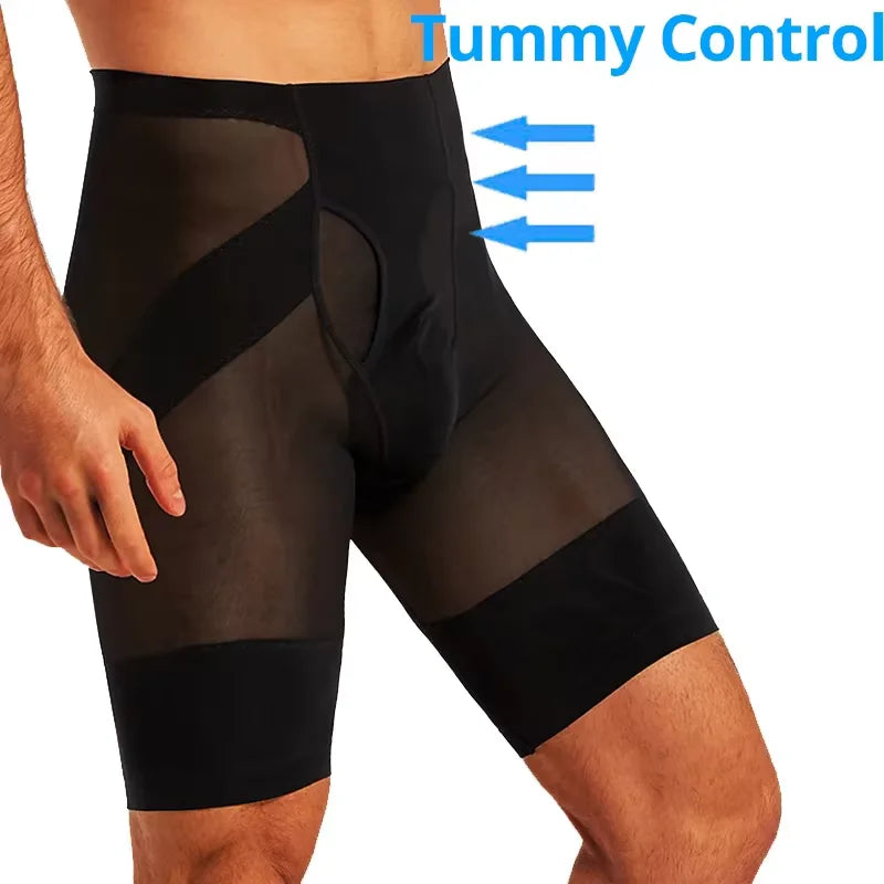 Muscle Men Fitness Pants Gym Sports Short Pants Sportswear Male Jogging Elastic Compression Tights Gym Leggings Mesh Shorts