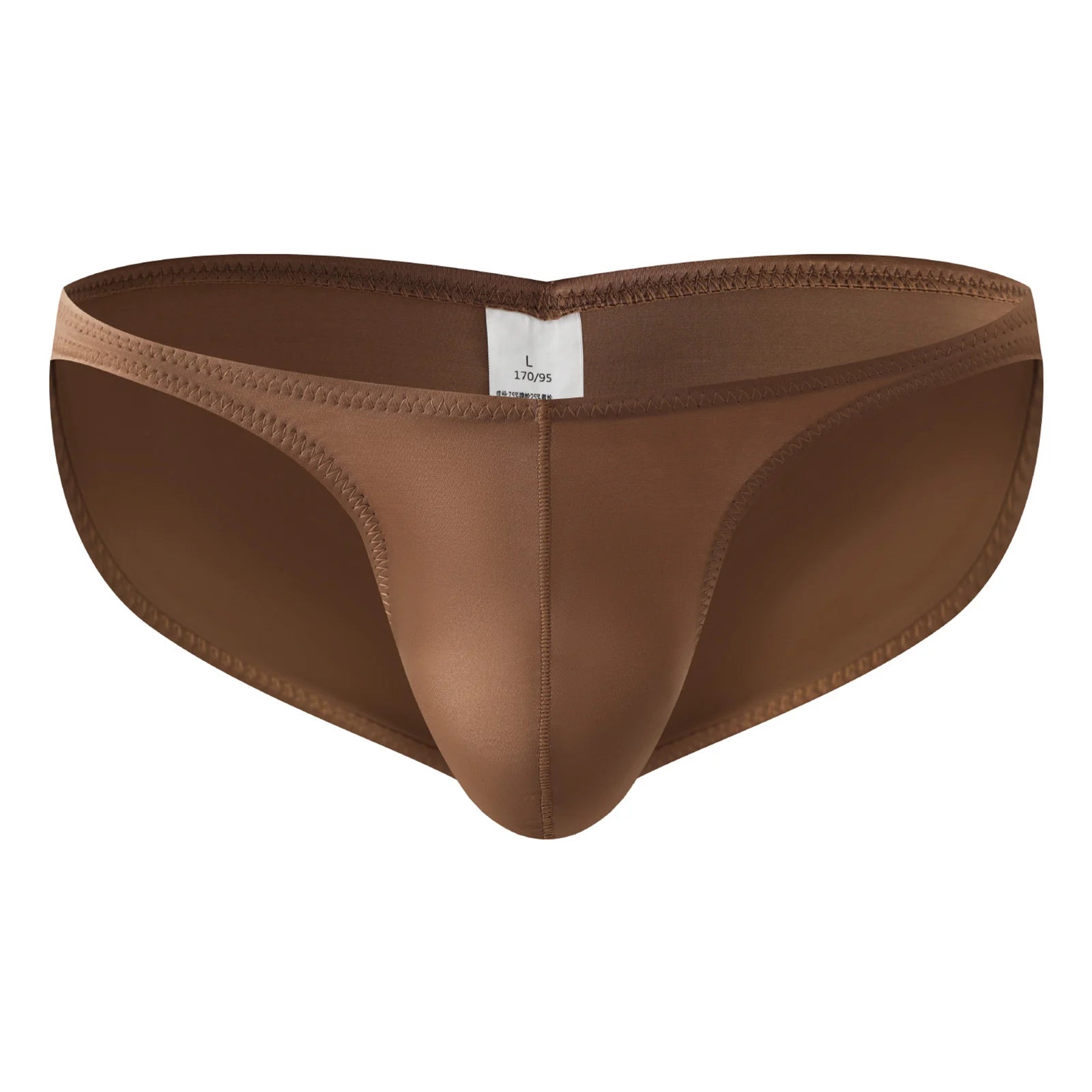 Men Smooth Satin Briefs Bikini Sexy Bulge Pouch Underwear Shiny Mini Panties Butt-lifting Low Waist Soft Fashion Underpants
