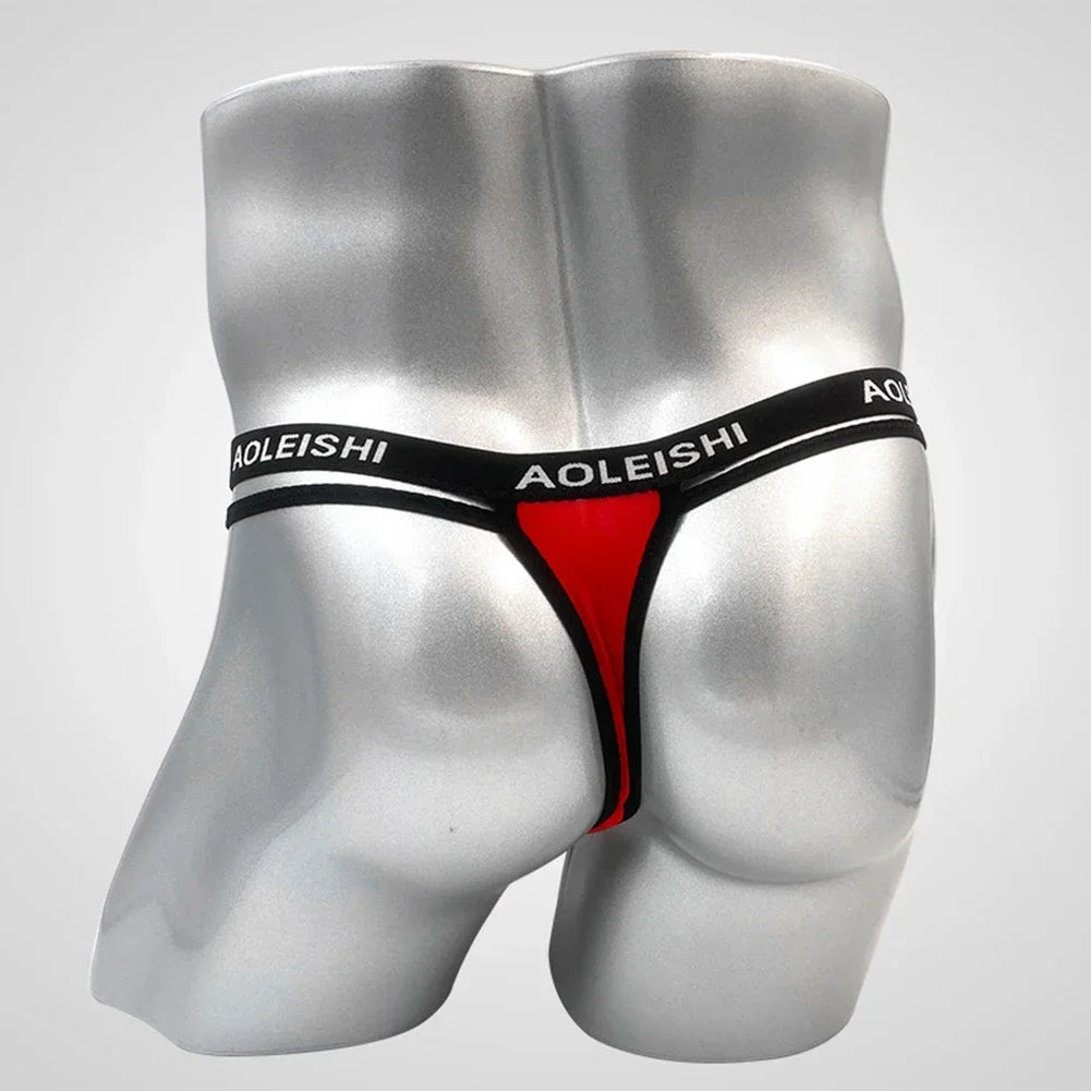 Men's Jock Strap Thongs bikini Briefs Breathable G-Strings T-back Panties Men Underwear Low Rise Lingerie Underpants