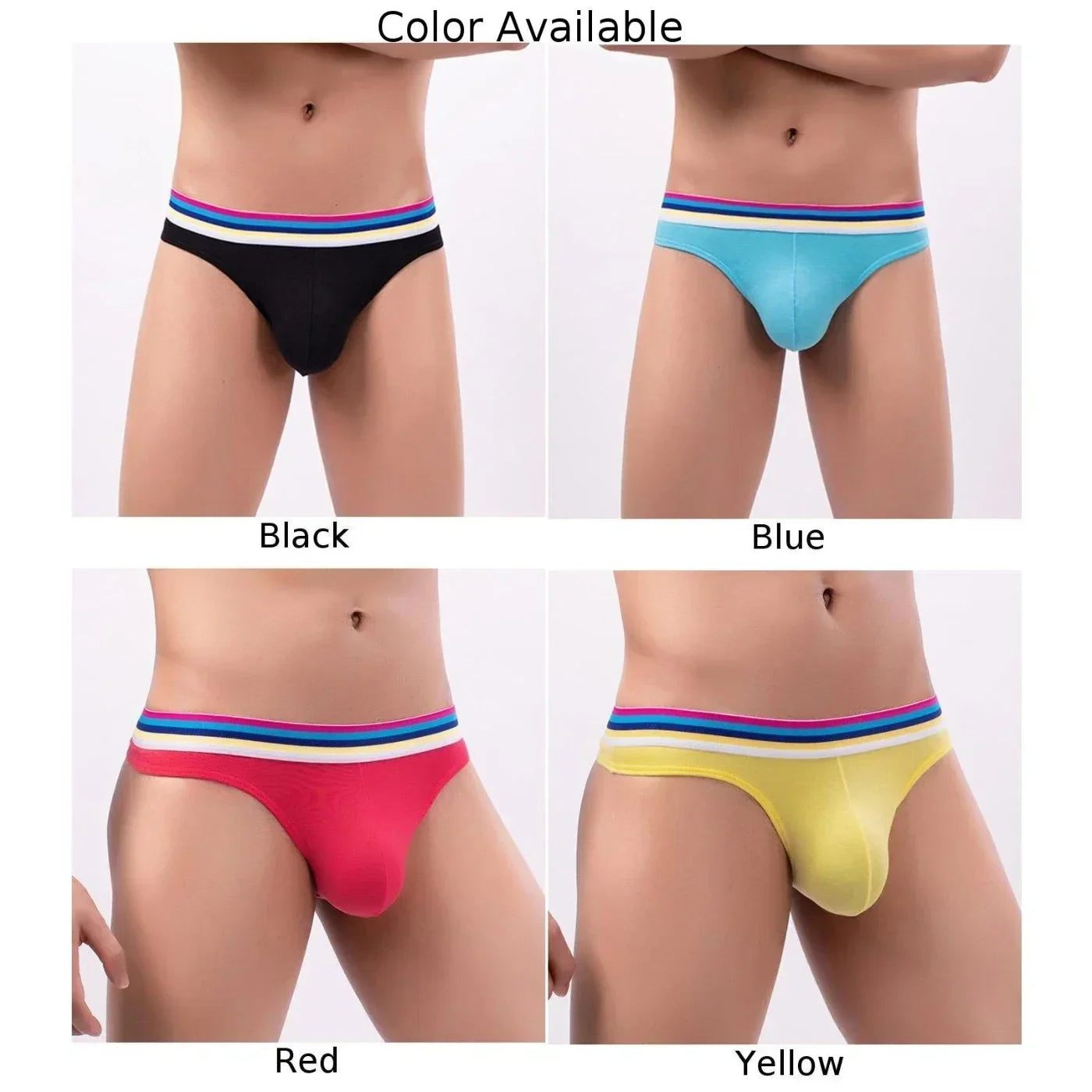 1x Sexy Men's Thongs Cotton Low Waist Bulge Pouch Thongs Underwear  male Underpants Jockstrap Fashion