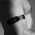 Gay Rave Harness Sexy Faux Leather Body Chest Harness Men Steampunk Gothic Fancy Club Party Belt Bondage Costume Armband Sex